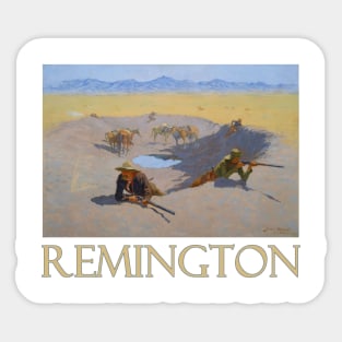 Fight for the Waterhole by Frederic Remington Sticker